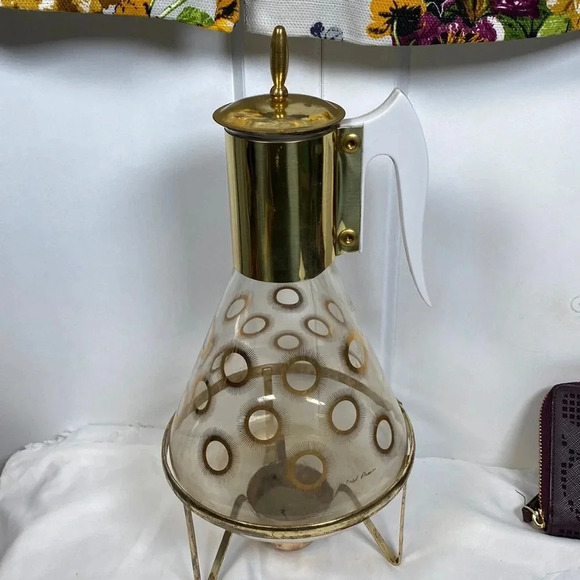 Vintage - MCM Coffee Decanter - "Atomic Burst" By Fred Press - Picture 1 of 3
